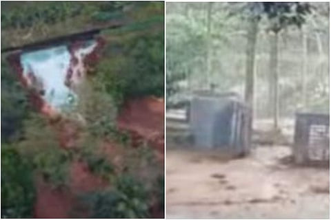കനാല് ഇടിഞ്ഞതിന്റെ വീഡിയോ ദൃശ്യത്തില് നിന്ന്