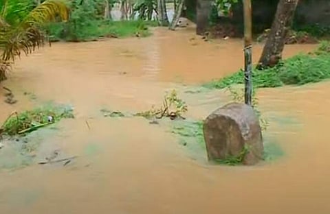 തിരുവനന്തപുരത്ത് വെള്ളം കയറിയപ്പോള്, ടിവി ദൃശ്യം