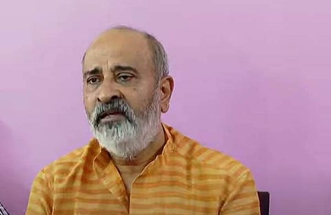 മാത്യു ടി തോമസിന്റെ വാർത്താസമ്മേളനം/ ടിവിദൃശ്യം