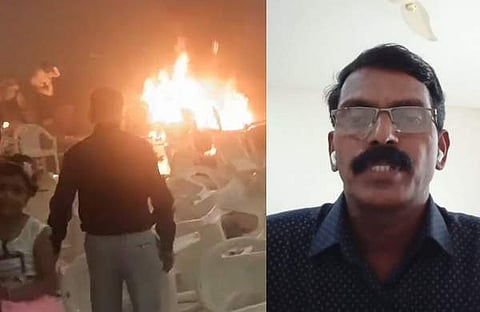 സ്ഫോടനം നടന്ന സ്ഥലം/ ഡൊമിനിക് മാര്ട്ടിന്