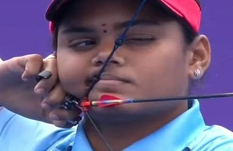 അമ്പെയ്ത്തില് ഇന്ത്യയ്ക്കായി സ്വര്ണം നേടിയ ജ്യോതി, സ്ക്രീന്ഷോട്ട്