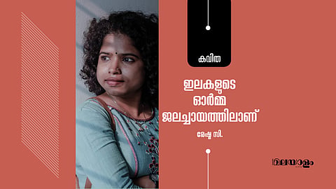 ഇലകളുടെ ഓര്മ്മ ജലച്ചായത്തിലാണ്