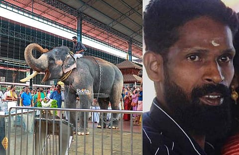 ചന്ദ്രശേഖരന് ഗുരുവായൂര് സന്നിധിയില് എത്തിയപ്പോള്, മരിച്ച പാപ്പാന് രതീഷ്