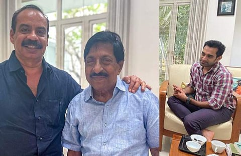 ശ്രീനിവാസൻ, സത്യൻ അന്തിക്കാട്, അനൂപ് സത്യൻ/ ഫെയ്സ്ബുക്ക്