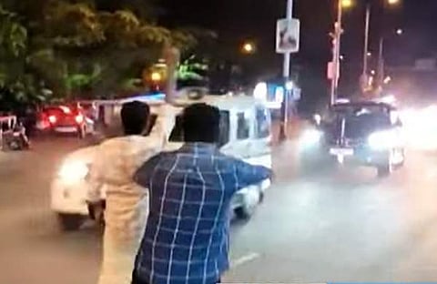 ഗവർണറുടെ വാഹനത്തിന് നേരെ നടന്ന എസ്എഫ്ഐ പ്രതിഷേധം, സ്ക്രീൻഷോട്ട്