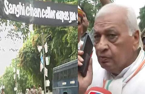 എസ്എഫ്ഐ ബാനർ, ഗവർണർ/ ടിവി ദൃശ്യം