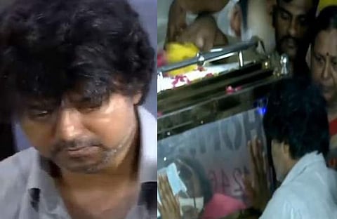 വിജയകാന്തിന് വിജയകാന്തിന് അന്തിമോപചാരം അർപ്പിക്കുന്നു/ വിഡിയോ സ്ക്രീൻഷോട്ട്