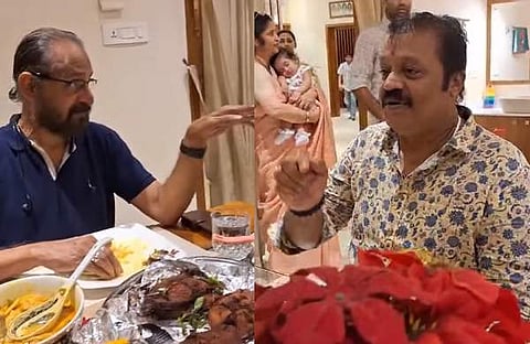 ഔസേപ്പച്ചനും സുരേഷ് ഗോപിയും/ വിഡിയോ സ്ക്രീൻഷോട്ട്