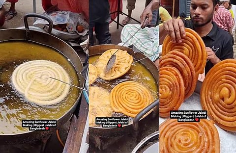 സണ്ഫ്ലവര് ജിലേബി/ ഇൻസ്റ്റഗ്രാം വിഡിയോ സ്ക്രീൻഷോട്ട്