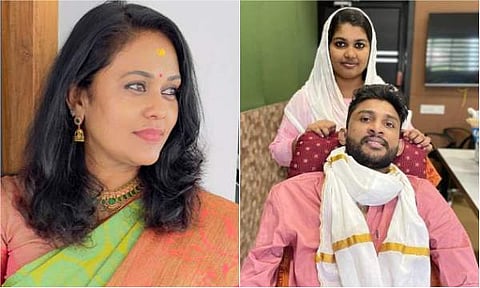 പ്രണവിന്റെ വിയോഗത്തിൽ നടി സീമ ജി നായർ/ ചിത്രം ഫെയ്സ്ബുക്ക്