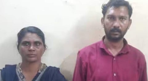 മോഷണ കേസില് അറസ്റ്റിലായ പ്രതികള്