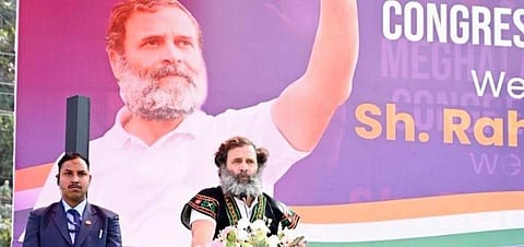 രാഹുല് ഗാന്ധി തെരഞ്ഞെടുപ്പ് റാലിയില് സംസാരിക്കുന്നു/ട്വിറ്റര്