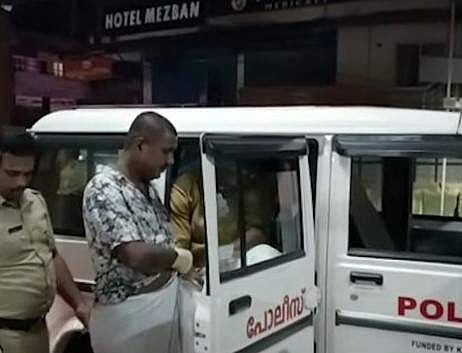 യുവാവിനെ മര്ദ്ദിച്ച കേസിലെ പ്രതിയുമായി പൊലീസ്, സ്ക്രീന്ഷോട്ട്