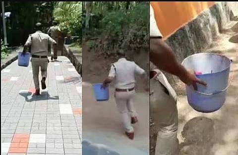 ആറന്മുളയിൽ ബക്കറ്റിൽ ഉപേക്ഷിച്ച നിലയിൽ കണ്ടെത്തിയ നവജാത ശിശുവിനെയും കൊണ്ട് പൊലീസ് സംഘം