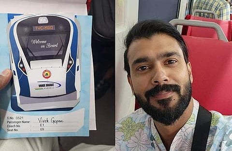 വന്ദേഭാരതില് യാത്ര ചെയ്യുന്ന ചിത്രം നടന് പങ്കുവെച്ചപ്പോള്, ഫെയ്സ്ബുക്ക്