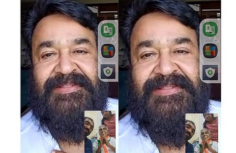 ഉമ്മന്ചാണ്ടിയുമായി വിഡിയോ കോളില് സംസാരിക്കുന്ന മോഹന്ലാലിന്റെ ദൃശ്യം, ഫെയ്സ്ബുക്ക്