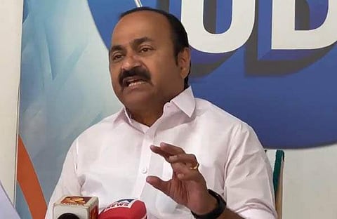വി ഡി സതീശന്റെ വാർത്താസമ്മേളനത്തിൽ നിന്ന്