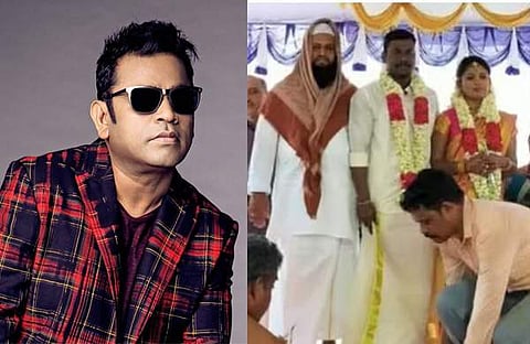 എആർ റഹ്മാൻ, വിവാഹ വിഡിയോ സ്ക്രീൻഷോട്ട്