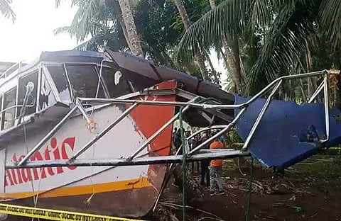 അപകടത്തില്പ്പെട്ട ബോട്ട്/ വീഡിയോദൃശ്യം