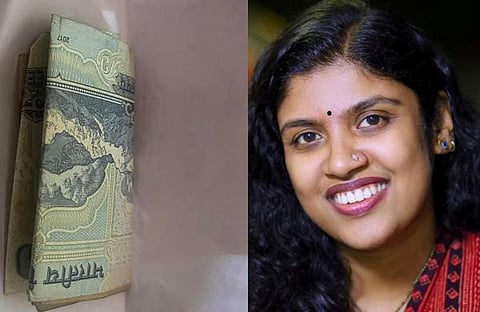 പൊട്ടിയ ചെടിച്ചട്ടിക്ക് പകരം അജ്ഞാതന് വെച്ചിട്ട് പോയ പണത്തിന്റെ ചിത്രം ചിന്താ ജെറോം പങ്കുവെച്ചപ്പോള്, ഫെയ്സ്ബുക്ക്