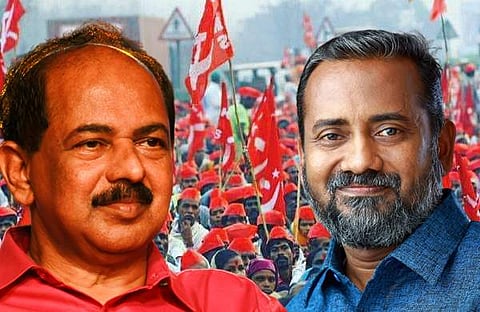 ജിആര് അനില് പി പ്രസാദ്, എഐകെഎസ് പ്രകടനം