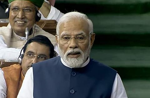 പ്രധാനമന്ത്രി നരേന്ദ്രമോദി ലോക്സഭയില്, എഎന്ഐ