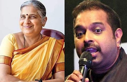 സുധാ മൂര്ത്തി, ശങ്കര് മഹാദേവന്/ ട്വിറ്റര്