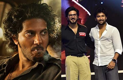 കിംഗ് ഓഫ് കൊത്തയുടെ പ്രമോഷൻ ചടങ്ങിനെത്തിയ നാനിക്കൊപ്പം ദുൽഖർ/ ഫെയ്സ്ബുക്ക്