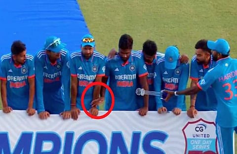 സഞ്ജു സാംസണും ടീമംഗങ്ങളും/ ട്വിറ്റർ
