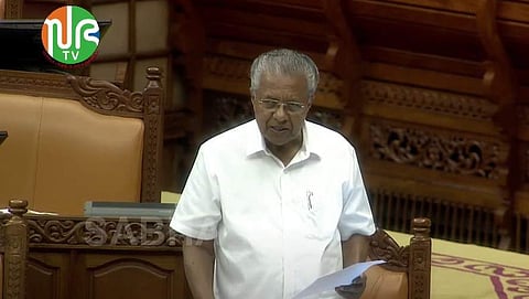 മുഖ്യമന്ത്രി പിണറായി വിജയന് നിയമസഭയില് സംസാരിക്കുന്നു/ സഭ ടിവി വീഡിയോ സ്ക്രീന്ഷോട്ട്