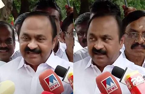 വിഡി സതീശന് മാധ്യമങ്ങളോടു സംസാരിക്കുന്നു/ടിവി ദൃശ്യം