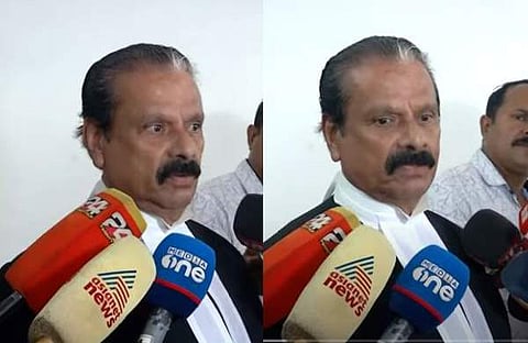 കെപി സതീശന് മാധ്യമങ്ങളോടു സംസാരിക്കുന്നു/ടിവി ദൃശ്യം