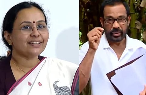 വീണാ ജോര്ജ്, ഹരിദാസ്; ടിവി ദൃശ്യം