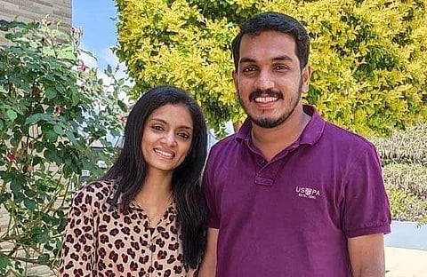 ജെയ്ക് സി തോമസും ഗീതുവും/ ഫെയ്സ്ബുക്ക്