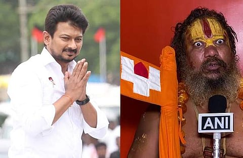 ഉദയനിധി സ്റ്റാലിന് - സന്യാസി ജഗദ്ഗുരു പരമഹംസ ആചാര്യ