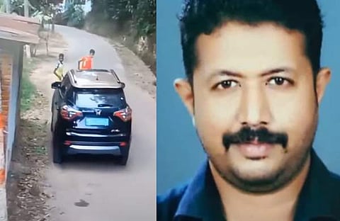 കുട്ടിയെ വണ്ടിയിടിക്കുന്നതിന്റെ സിസിടിവി ദൃശ്യം, പ്രതി പ്രിയരഞ്ജന്