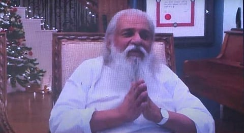 യേശുദാസ് ശതാഭിഷേകാഘോഷത്തില് ഓണ്ലൈനായി പങ്കെടുത്തപ്പോള്