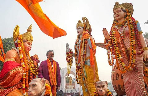 മധ്യപ്രദേശിൽ നിന്ന് അയോധ്യയിലേക്ക് നടത്തുന്ന പദയാത്ര, പിടിഐ