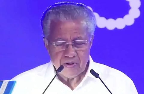 മുഖ്യമന്ത്രി ഗ്ലോബൽ സയൻസ് ഫെസ്റ്റിവൽ കേരള ഉദ്ഘാടനം ചെയ്ത് സംസാരിക്കുന്നു