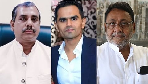 Arun Haldar, Sameer Wankhede and Nawab Malik
