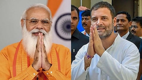 PM Narendra Modi & Rahul Gandhi.