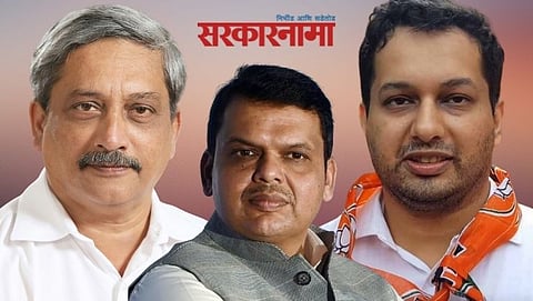 Utpal Parrikar, Manohar parrikar and Devendra Fadnavis