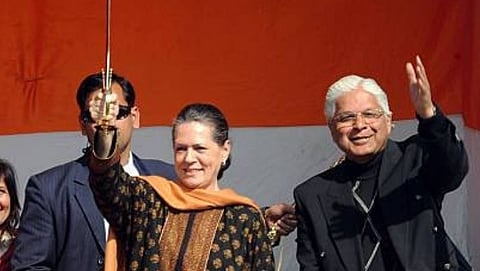 Sonia Gandhi with Ashwani Kumar