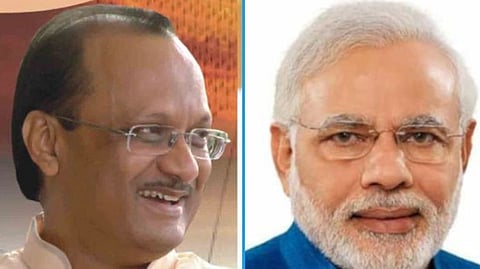 Narendra Modi & Ajit Pawar