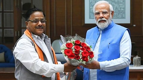 Radha Mohan Agarwal and Narendra Modi
