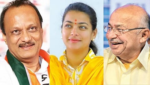 Ajit Pawar-Praniti Shinde-Sushilkumar Shinde