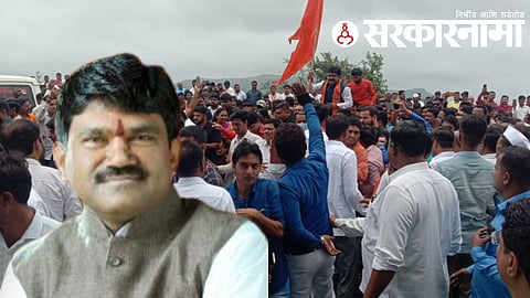 Hemant Godse with supporters