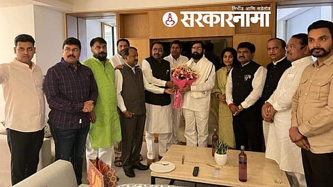 Eknath Shinde and MP Krupal Tumane