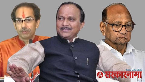 Uddhav Thackeray, MP Krupal Tumane and Sharad Pawar