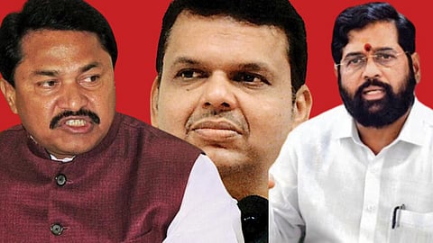 Nana Patole, Devendra Fadanvis, Eknath shinde